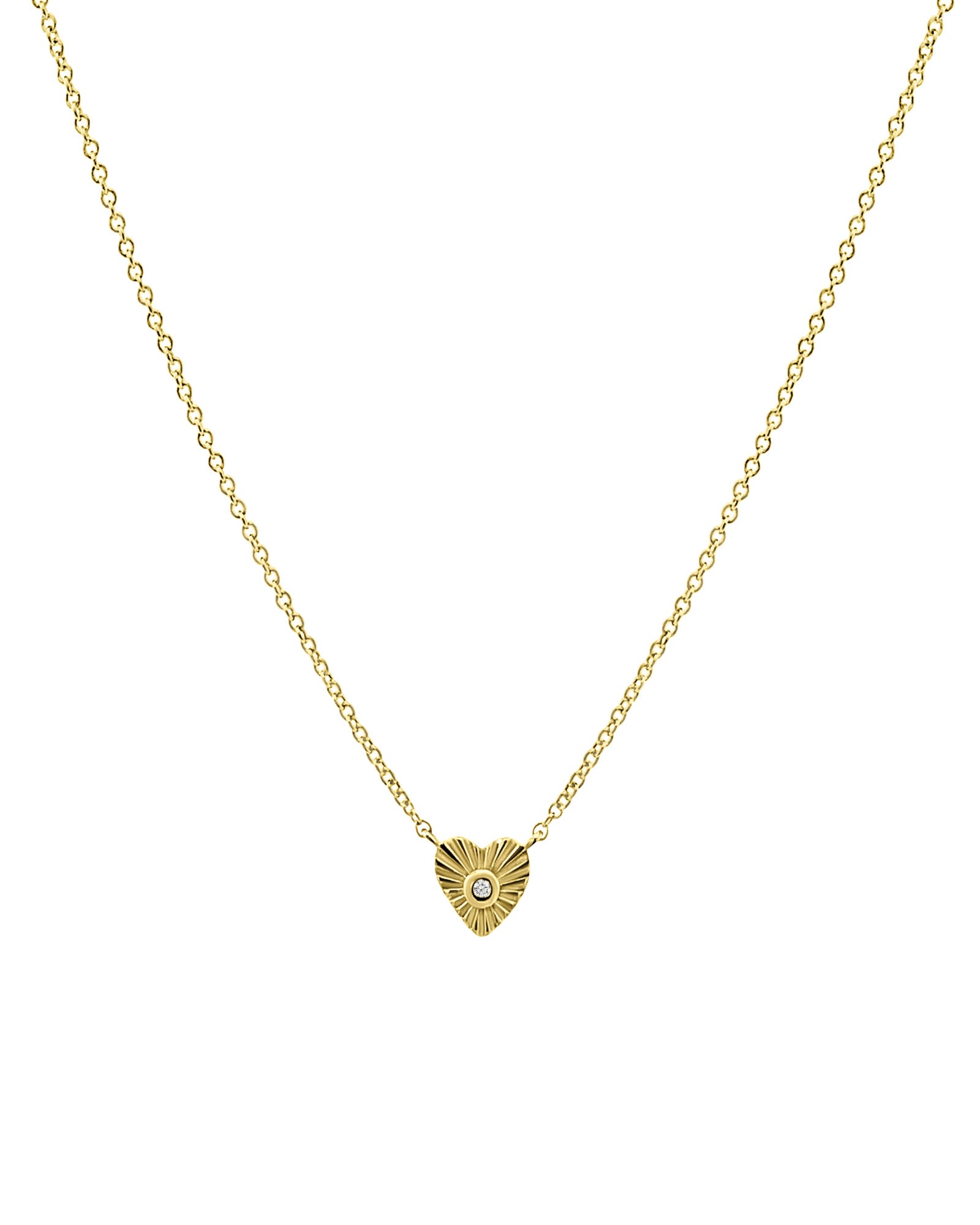 Goldhive-Radiant Heart Necklace-14k Yellow Gold, Diamond-Blue Ruby Jewellery-Vancouver Canada