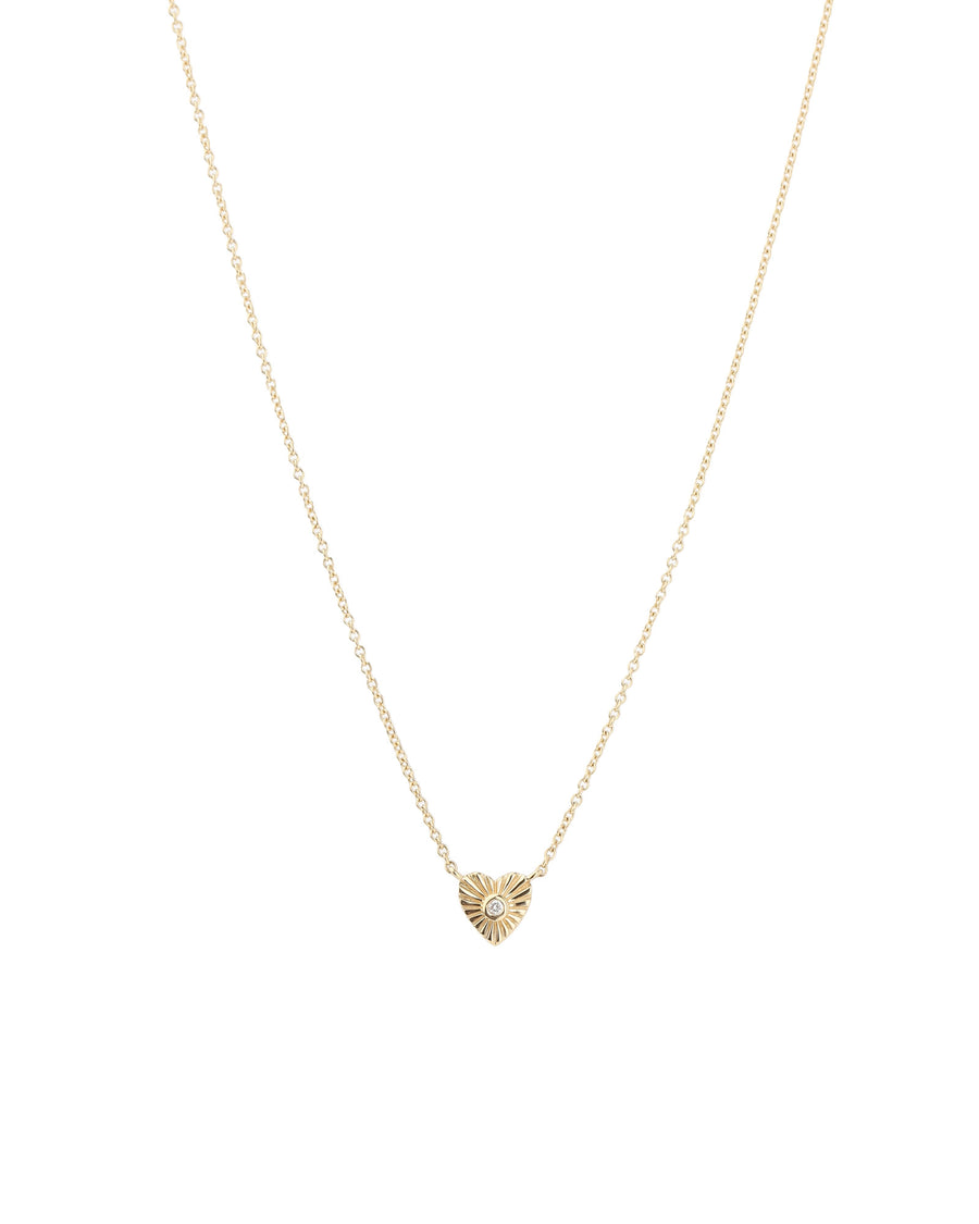 Goldhive-Starburst Heart Necklace-Necklaces-14k Yellow Gold, Diamond-Blue Ruby Jewellery-Vancouver Canada