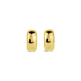 Classic Wide Huggies | 13mm 14k Yellow Gold