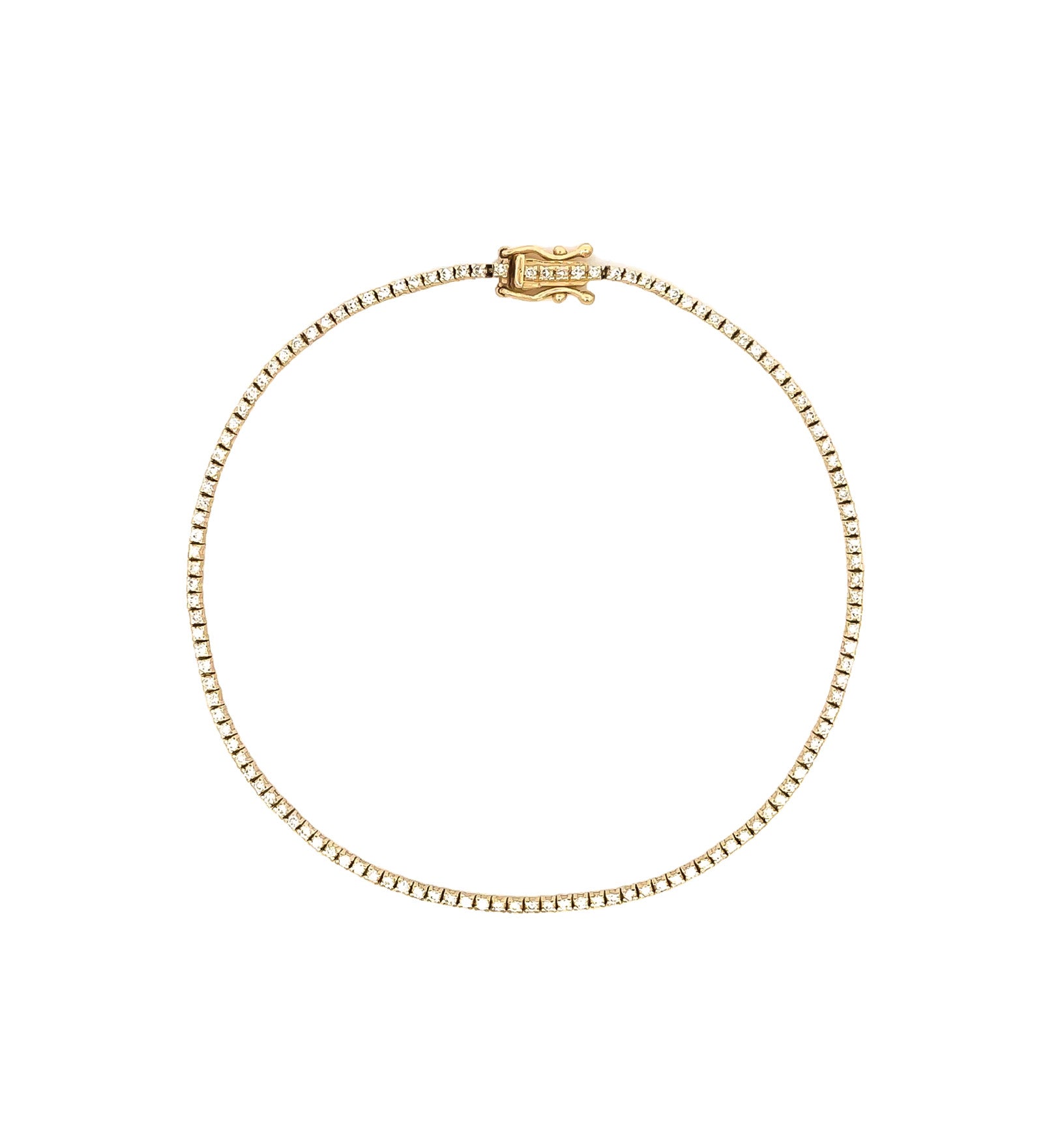 Diamond Eternity Bracelet 14k Yellow Gold, Diamond