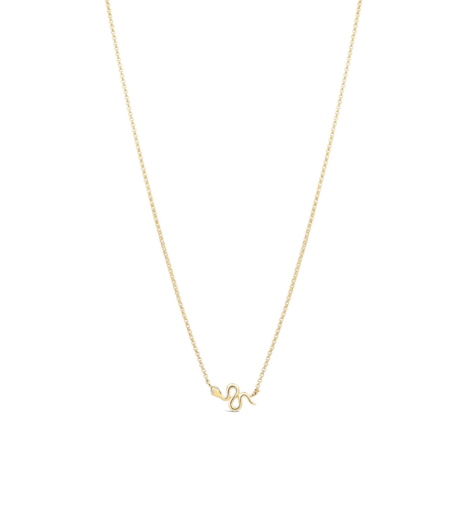 Snake Necklace 14k Yellow Gold