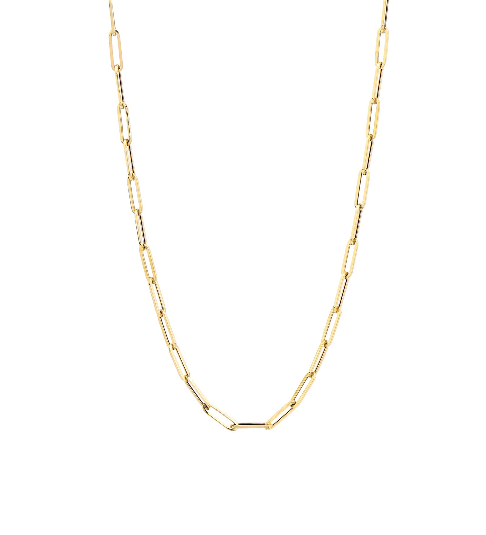 Paperclip Necklace 14k Yellow Gold / 18"