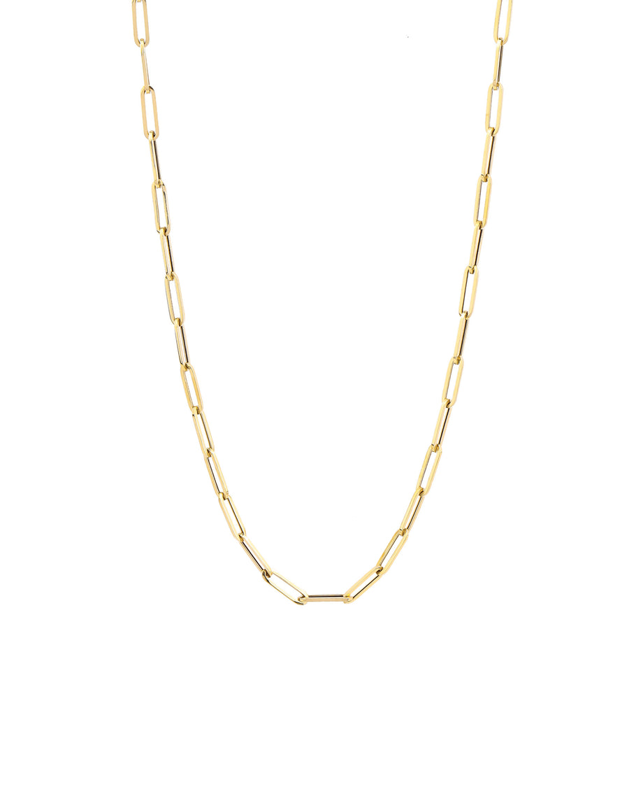Paperclip Necklace 14k Yellow Gold / 18"