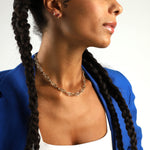 H Link Necklace 14k Yellow Gold