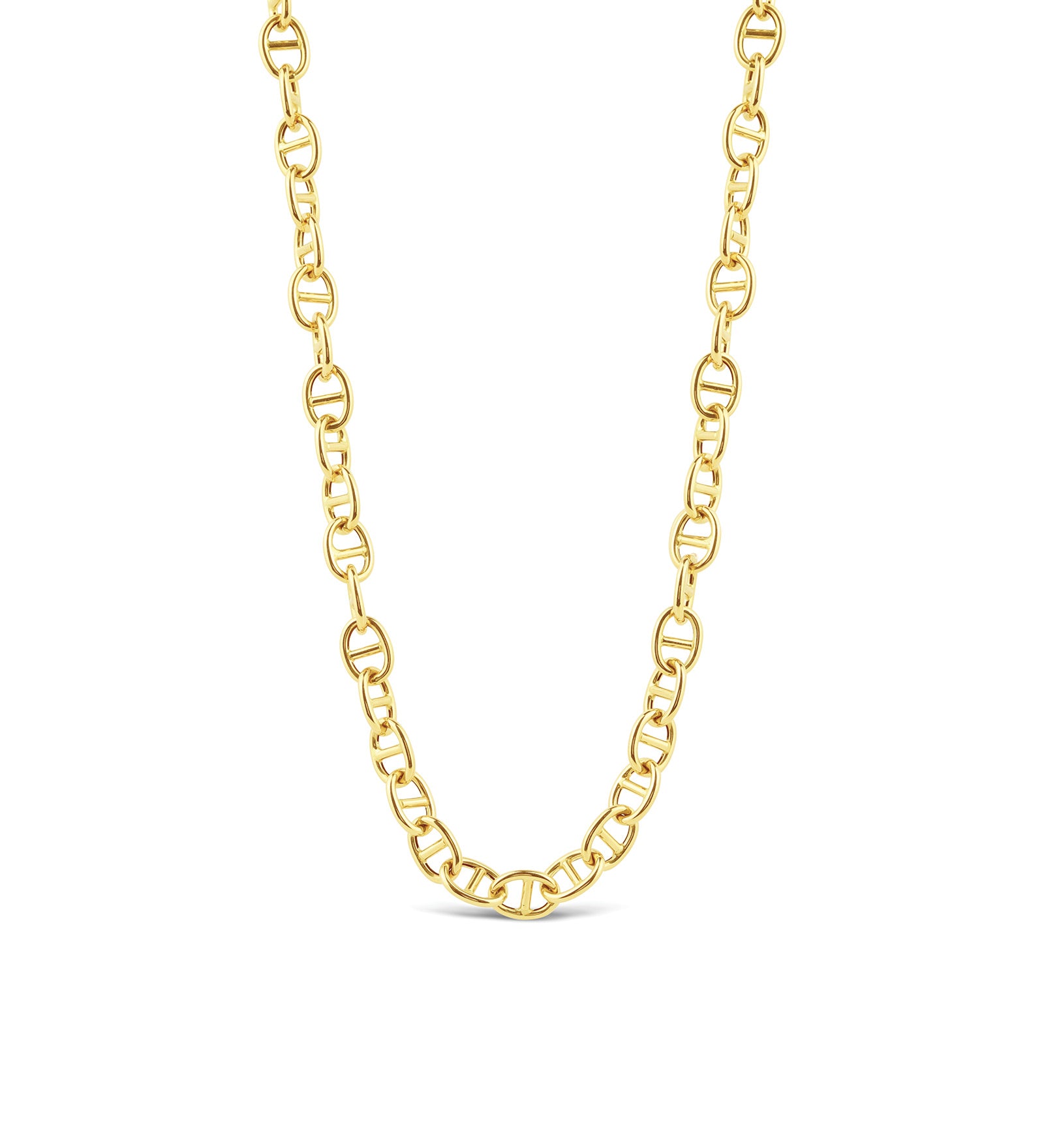 H Link Necklace 14k Yellow Gold