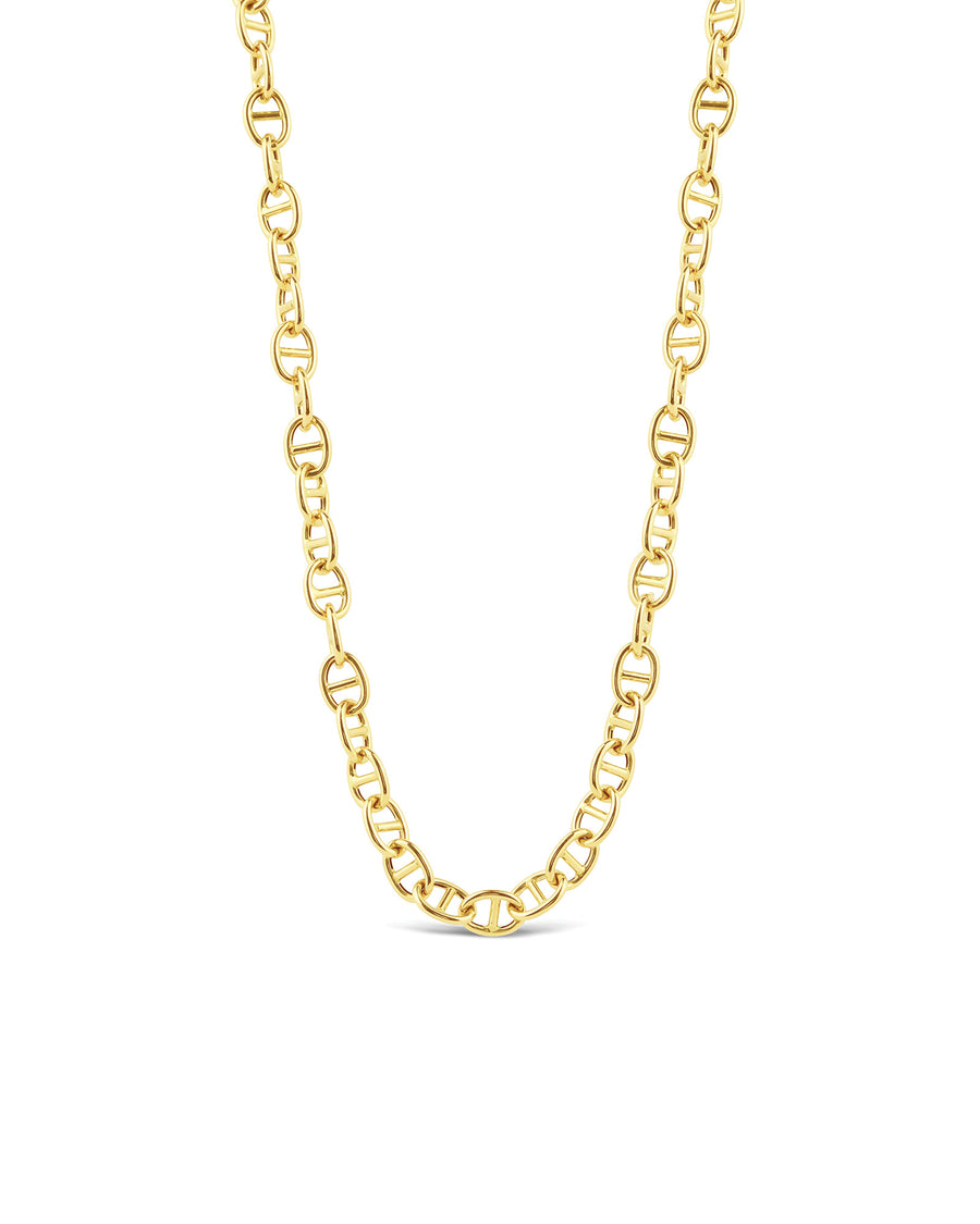 H Link Necklace 14k Yellow Gold