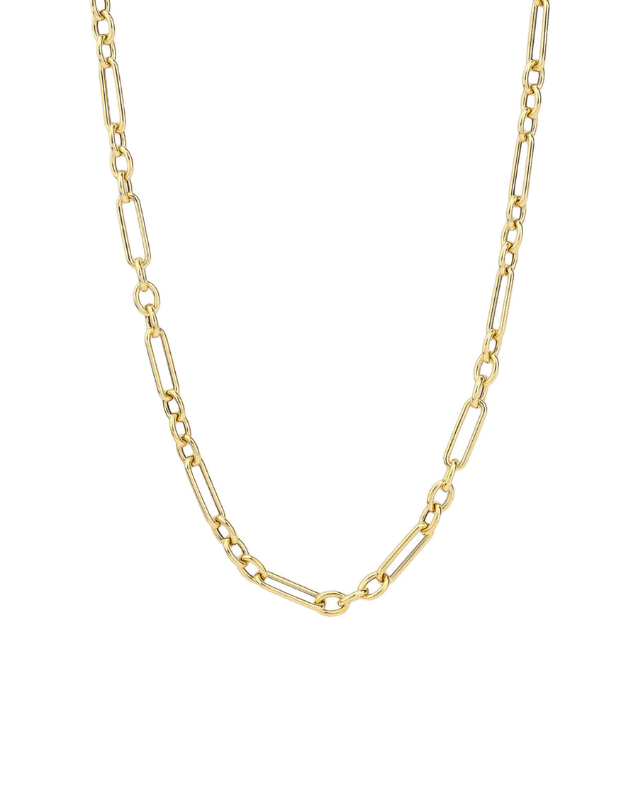 Goldhive-Paperclip Ring Chain Necklace-Necklaces-14k Yellow Gold-Blue Ruby Jewellery-Vancouver Canada