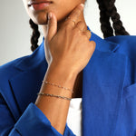 Paperclip Ring Chain Bracelet 14k Yellow Gold