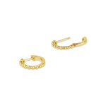 Multi Dot Huggies 14k Yellow Gold