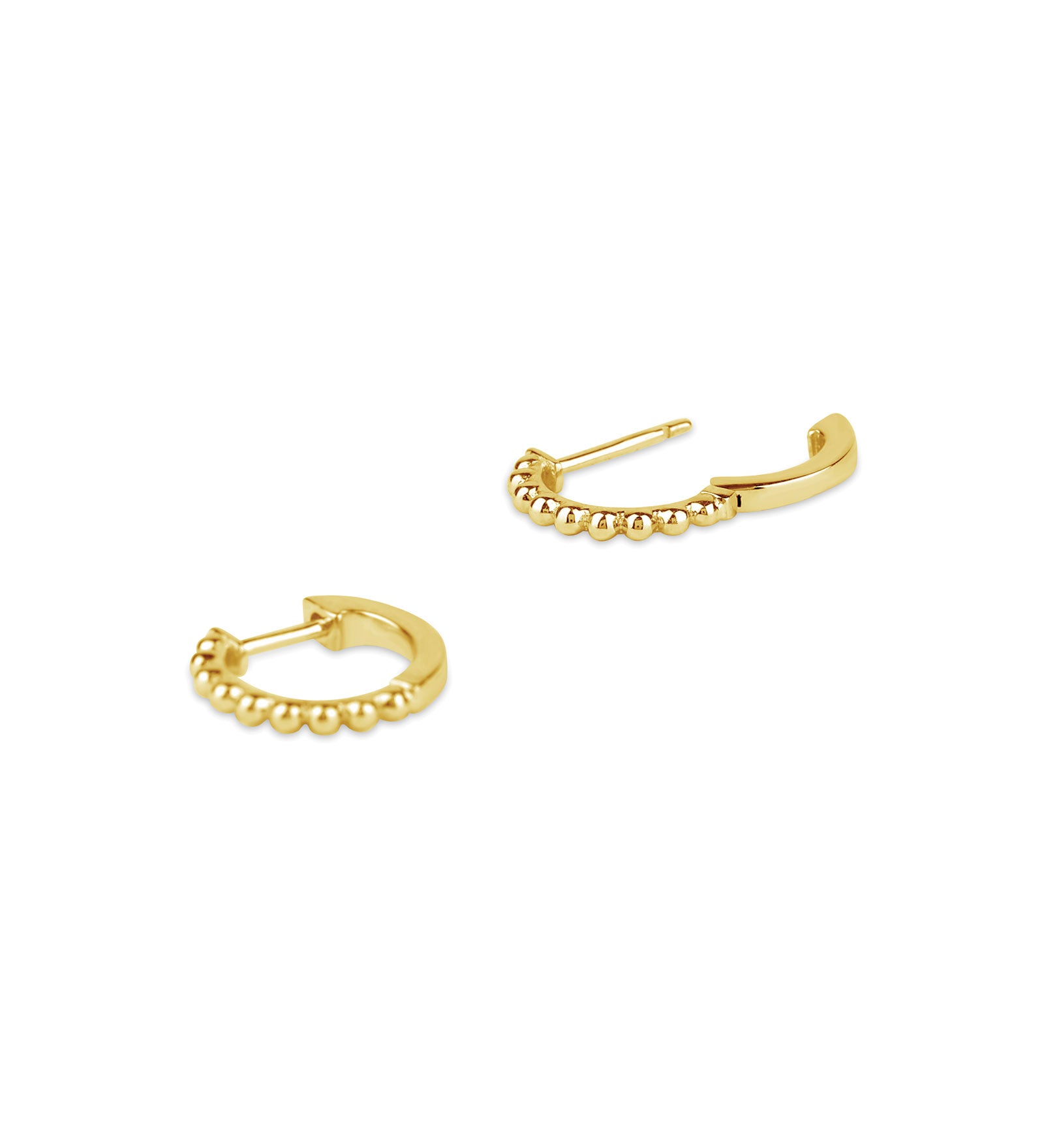 Multi Dot Huggies 14k Yellow Gold
