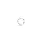 Goldhive-Classic Huggie | 12mm-Earrings-14k White Gold-Blue Ruby Jewellery-Vancouver Canada