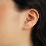 Goldhive-Diamond Huggie | 9mm-Earrings-Blue Ruby Jewellery-Vancouver Canada