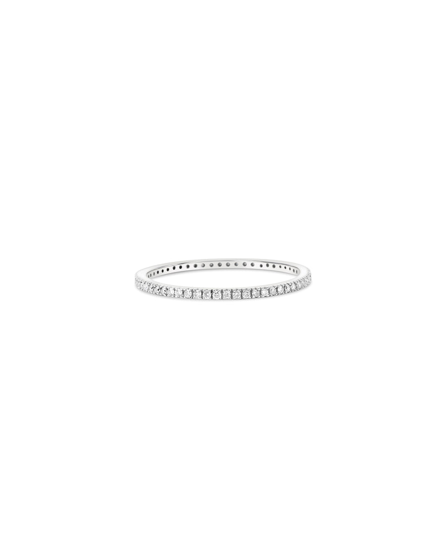 Pave Eternity Ring 14k White Gold / 6