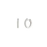 Pavé Diamond Huggies | 12mm