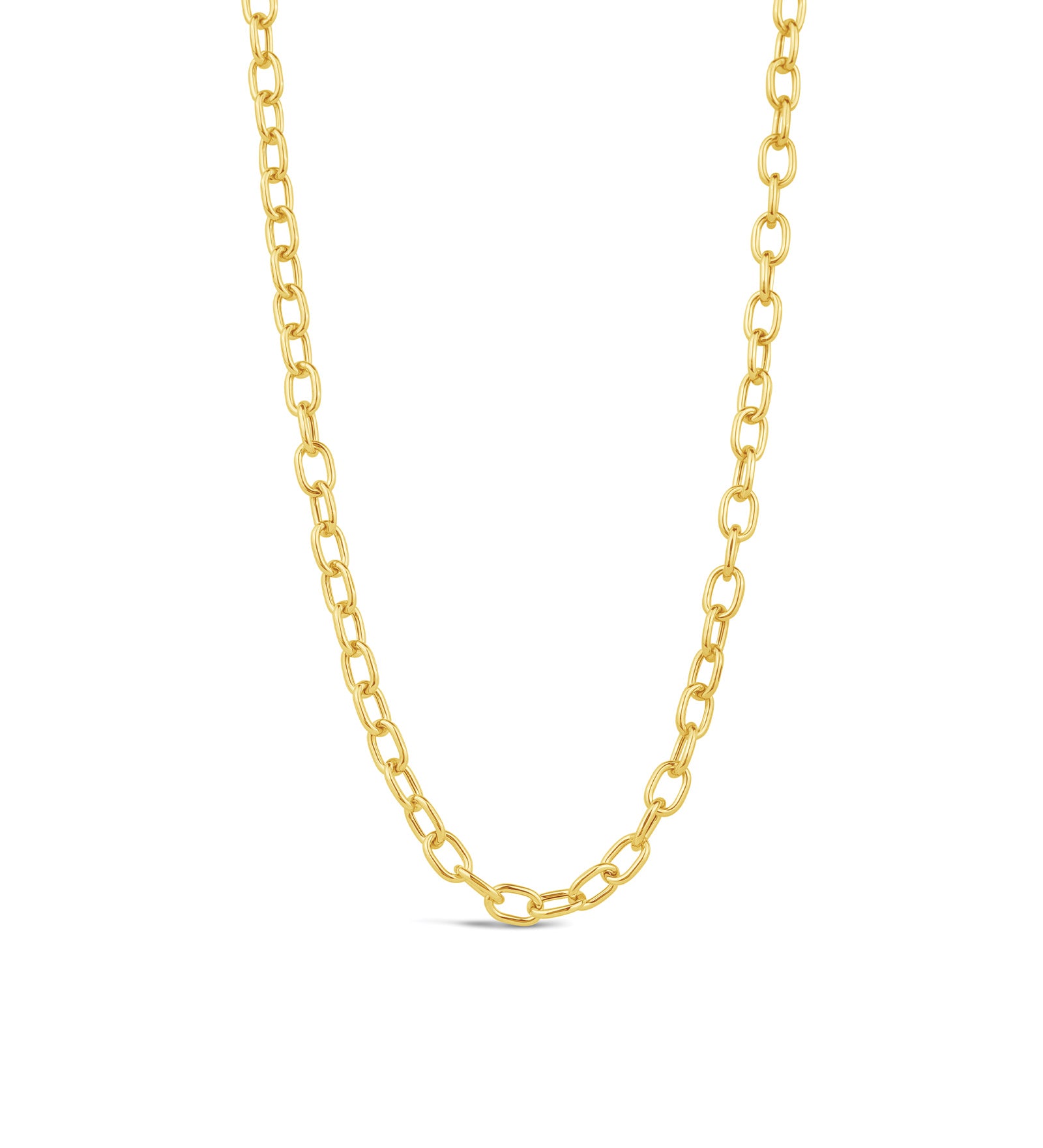 Oval Link Necklace 14k Yellow Gold