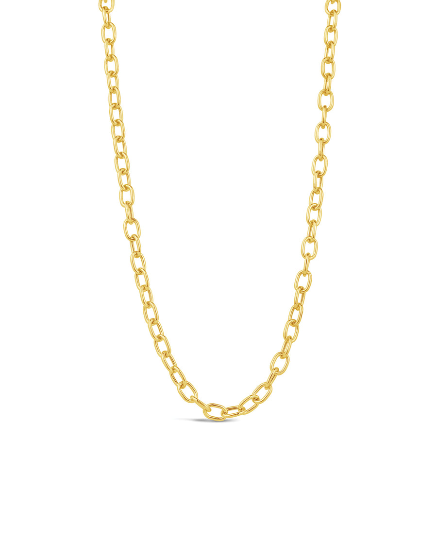 Oval Link Necklace 14k Yellow Gold