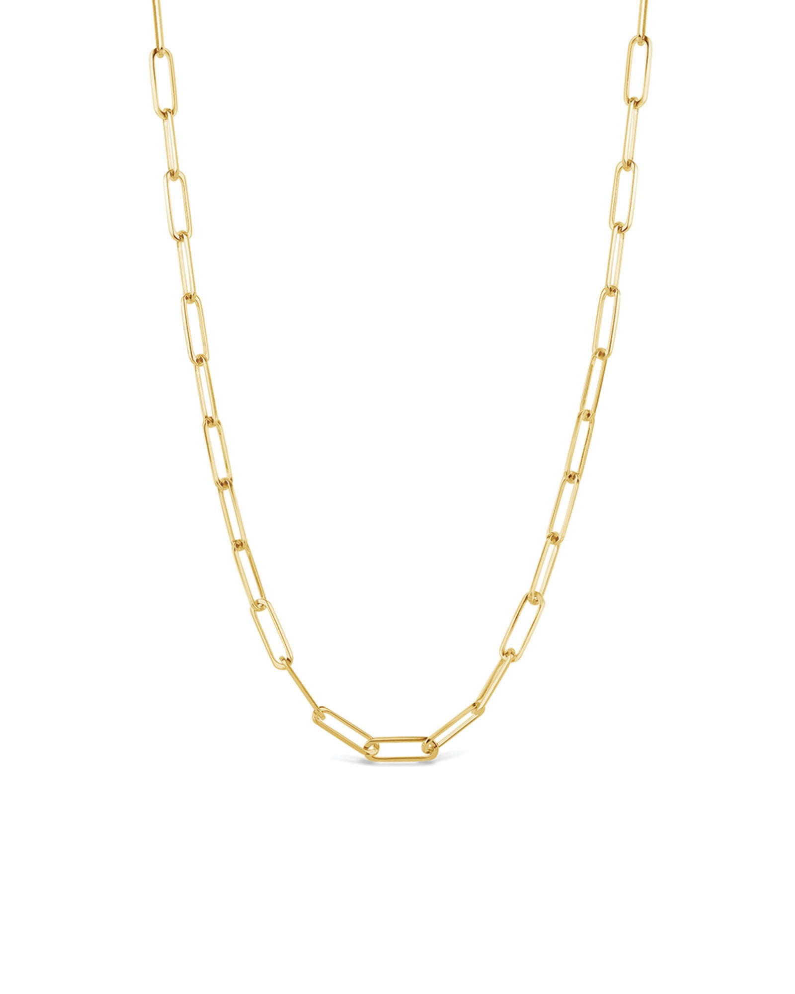 Goldhive-Medium Paperclip Chain Necklace-Necklaces-Blue Ruby Jewellery-Vancouver Canada