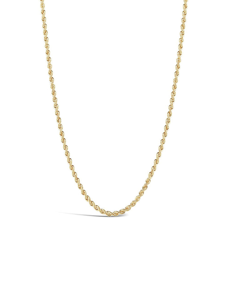 Rope Chain Necklace | Medium 14k Yellow Gold / 22"