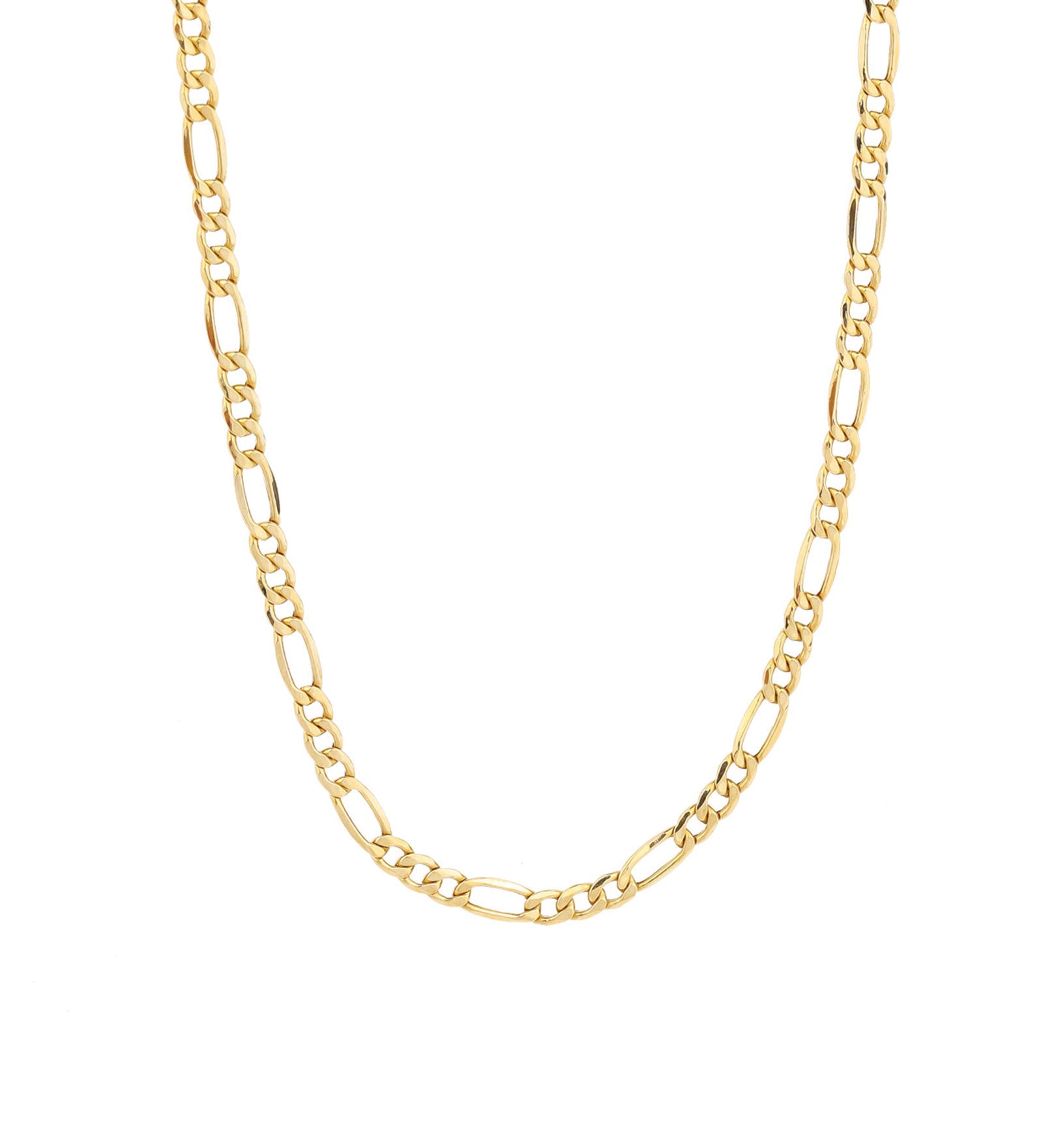Goldhive-Large Figaro Chain Necklace-Necklaces-Blue Ruby Jewellery-Vancouver Canada