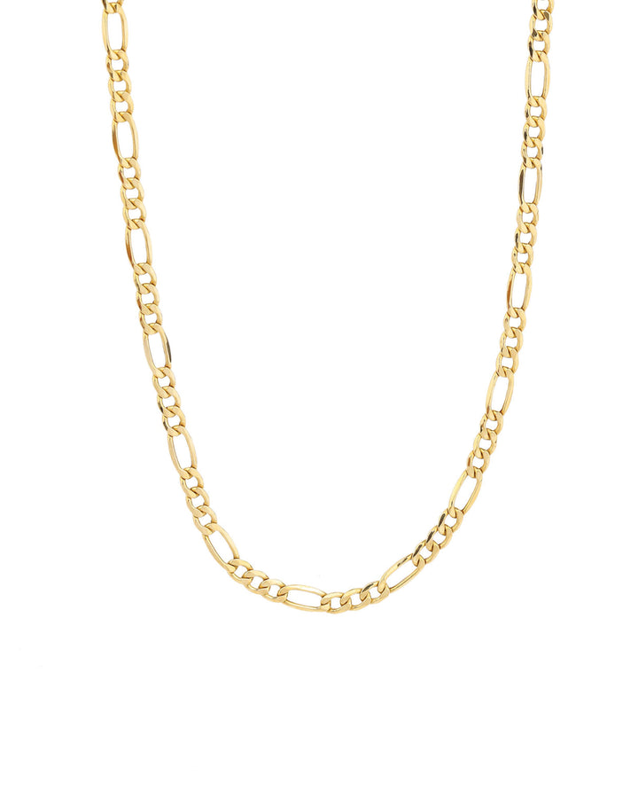 Goldhive-Large Figaro Chain Necklace-Necklaces-Blue Ruby Jewellery-Vancouver Canada