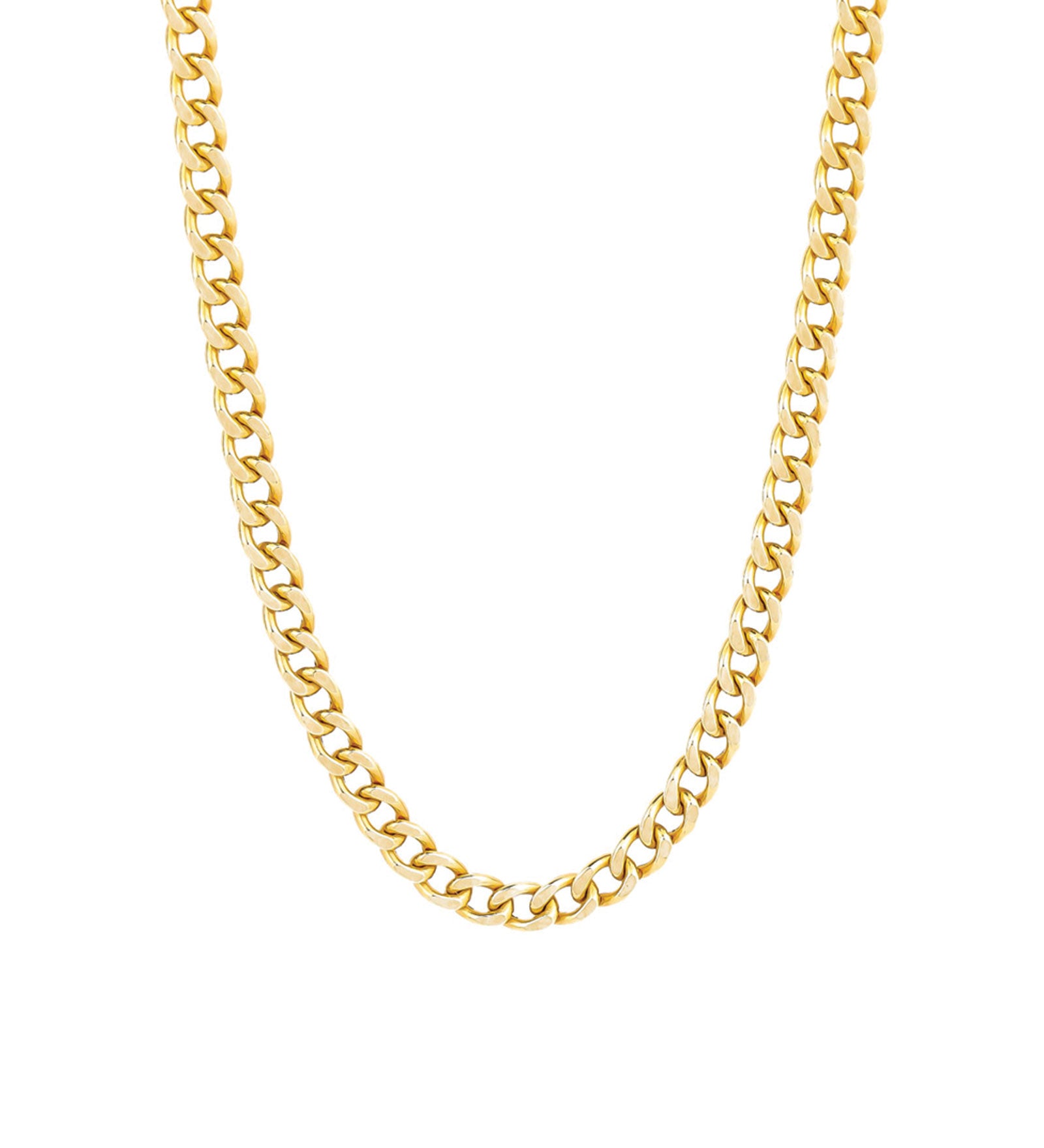 Goldhive-Large Curb Chain Necklace-Necklaces-Blue Ruby Jewellery-Vancouver Canada