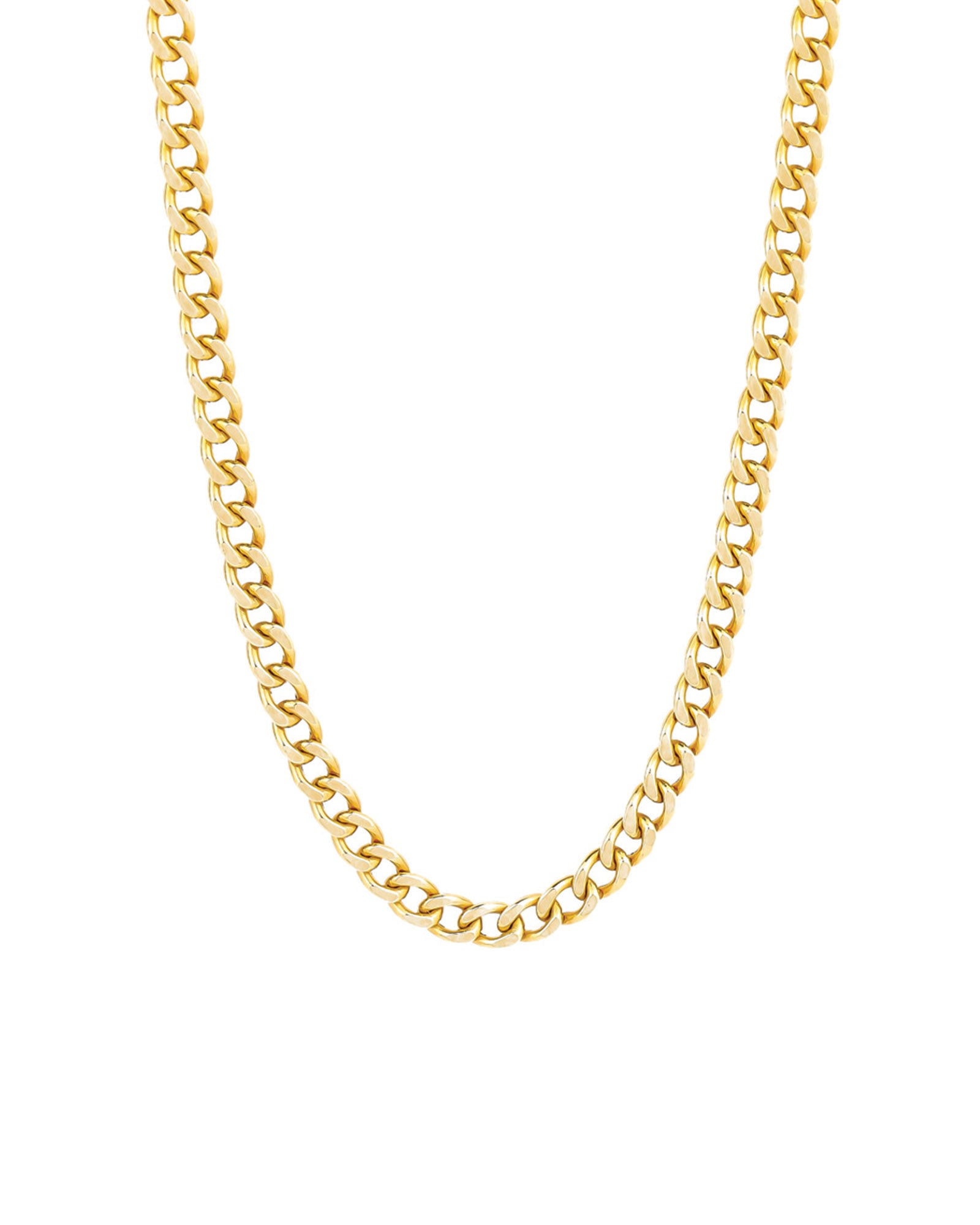 Goldhive-Large Curb Chain Necklace-Necklaces-Blue Ruby Jewellery-Vancouver Canada