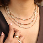 Goldhive-Large Curb Chain Necklace-Necklaces-Blue Ruby Jewellery-Vancouver Canada