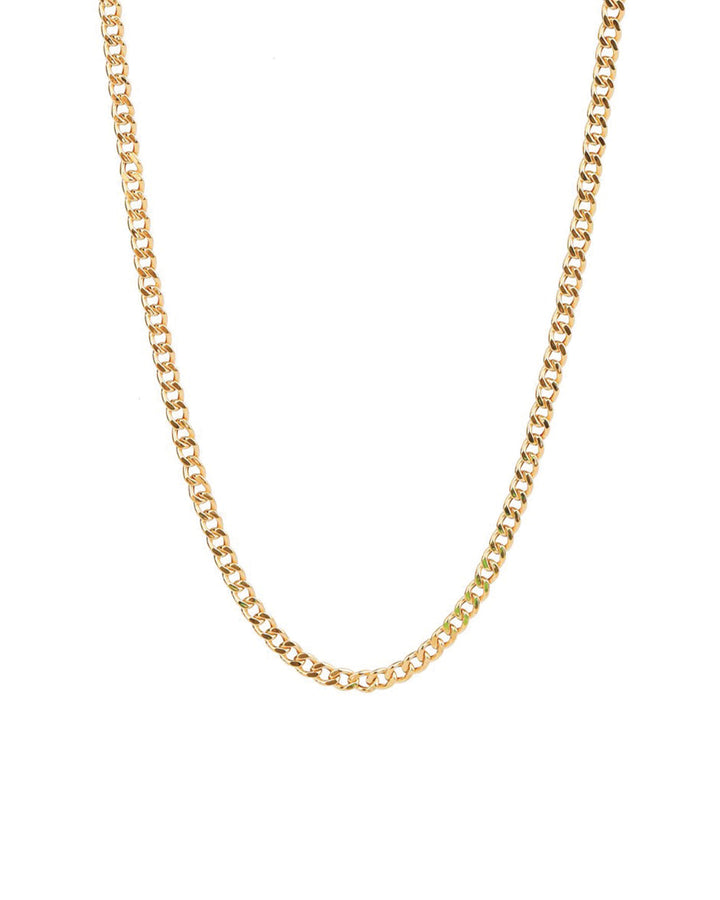 Curb Chain Necklace | Small 14k Yellow Gold / 16"