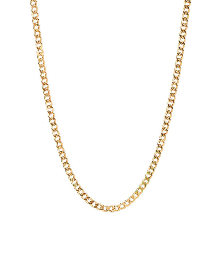 Curb Chain Necklace | Small 14k Yellow Gold / 16"