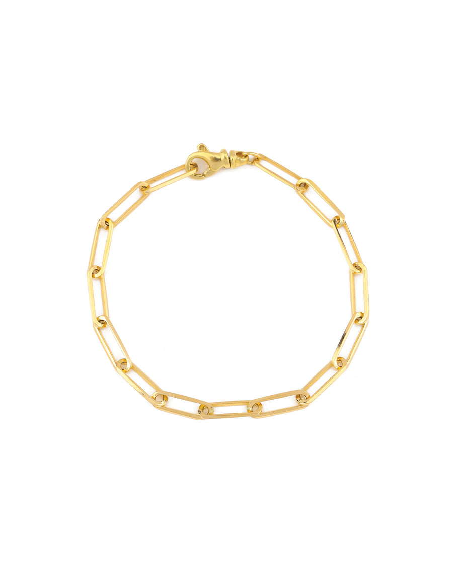 XL Paperclip Chain Bracelet 14k Yellow Gold