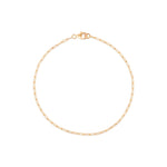 Extra Small Paperclip Chain Bracelet 14k Yellow Gold
