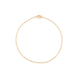 Extra Small Paperclip Chain Bracelet 14k Yellow Gold