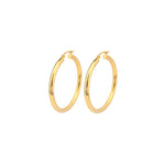 Tube Hoops 14k Yellow Gold / 45mm