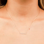 Mama Cursive Necklace 10k Yellow Gold