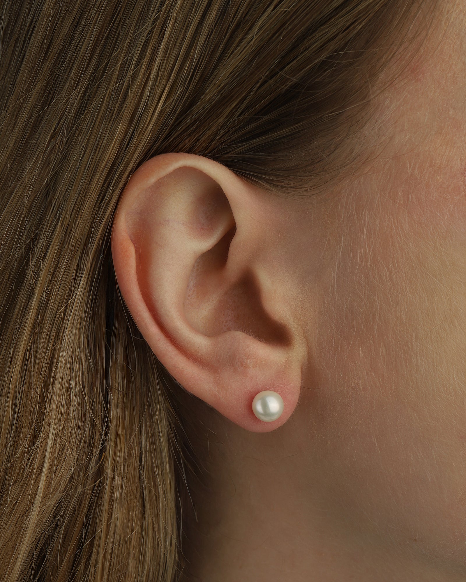 Goldhive-Pearl Studs | 6mm-Earrings-Blue Ruby Jewellery-Vancouver Canada