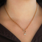 Goldhive-Butterfly Diamond Pavé Charm-Necklaces-Blue Ruby Jewellery-Vancouver Canada