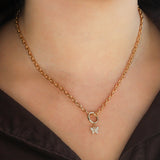 Goldhive-Butterfly Diamond Pavé Charm-Necklaces-Blue Ruby Jewellery-Vancouver Canada