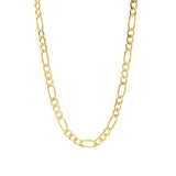 XL Figaro Chain Necklace 14k Yellow Gold