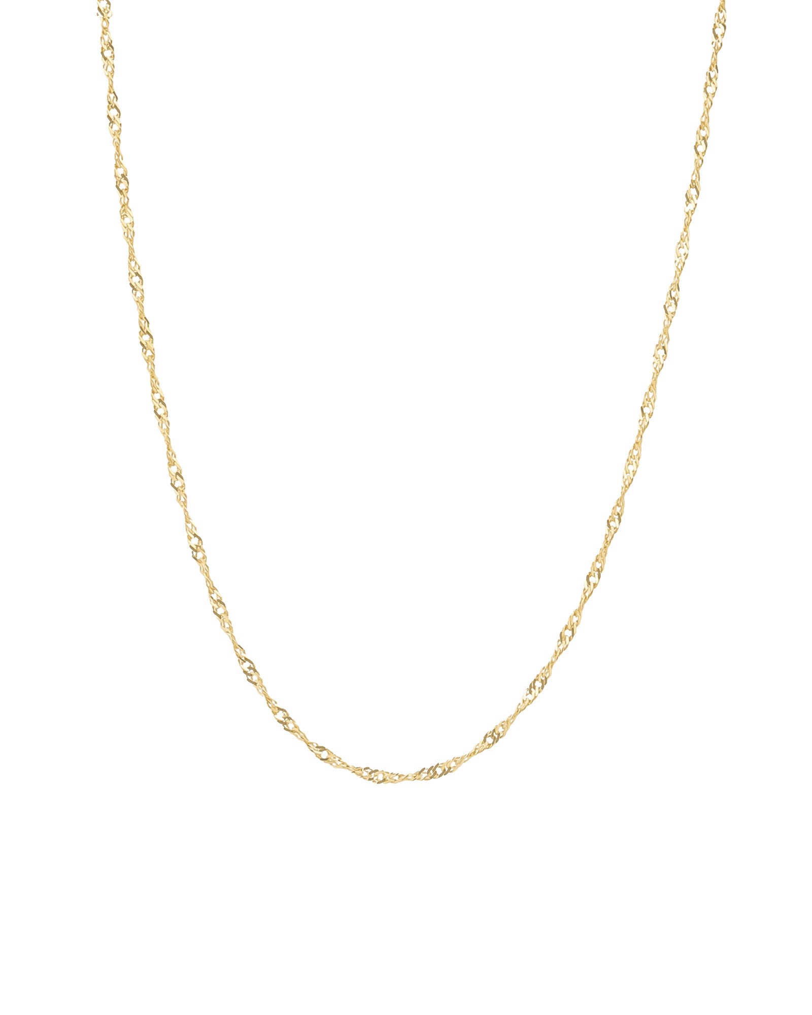 Singapore Chain Necklace 10k Yellow Gold