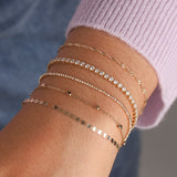 Goldhive-Diamond Cut Ball Bracelet-Bracelets-Blue Ruby Jewellery-Vancouver Canada