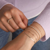Goldhive-Diamond Cut Nugget Bracelet-Bracelets-Blue Ruby Jewellery-Vancouver Canada
