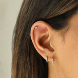 Goldhive-Heart CZ Cartilage Stud-Earrings-Blue Ruby Jewellery-Vancouver Canada