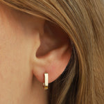 Oval Huggies 10k Yellow Gold