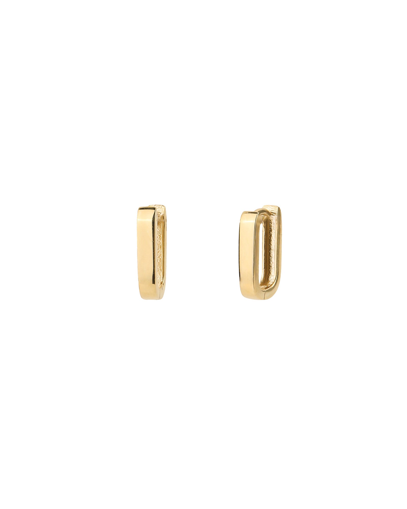 Oval Huggies 10k Yellow Gold