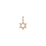 Goldhive-Star of David Charm-Necklaces-14k Yellow Gold, Diamond-Blue Ruby Jewellery-Vancouver Canada
