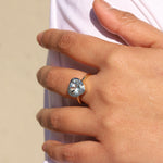 Goldhive-Heart Stone Ring-Rings-Blue Ruby Jewellery-Vancouver Canada