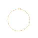 Singapore Anklet 10k Yellow Gold,