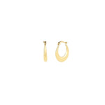 Goldhive-Tapered Huggies | 17mm-Earrings-Blue Ruby Jewellery-Vancouver Canada