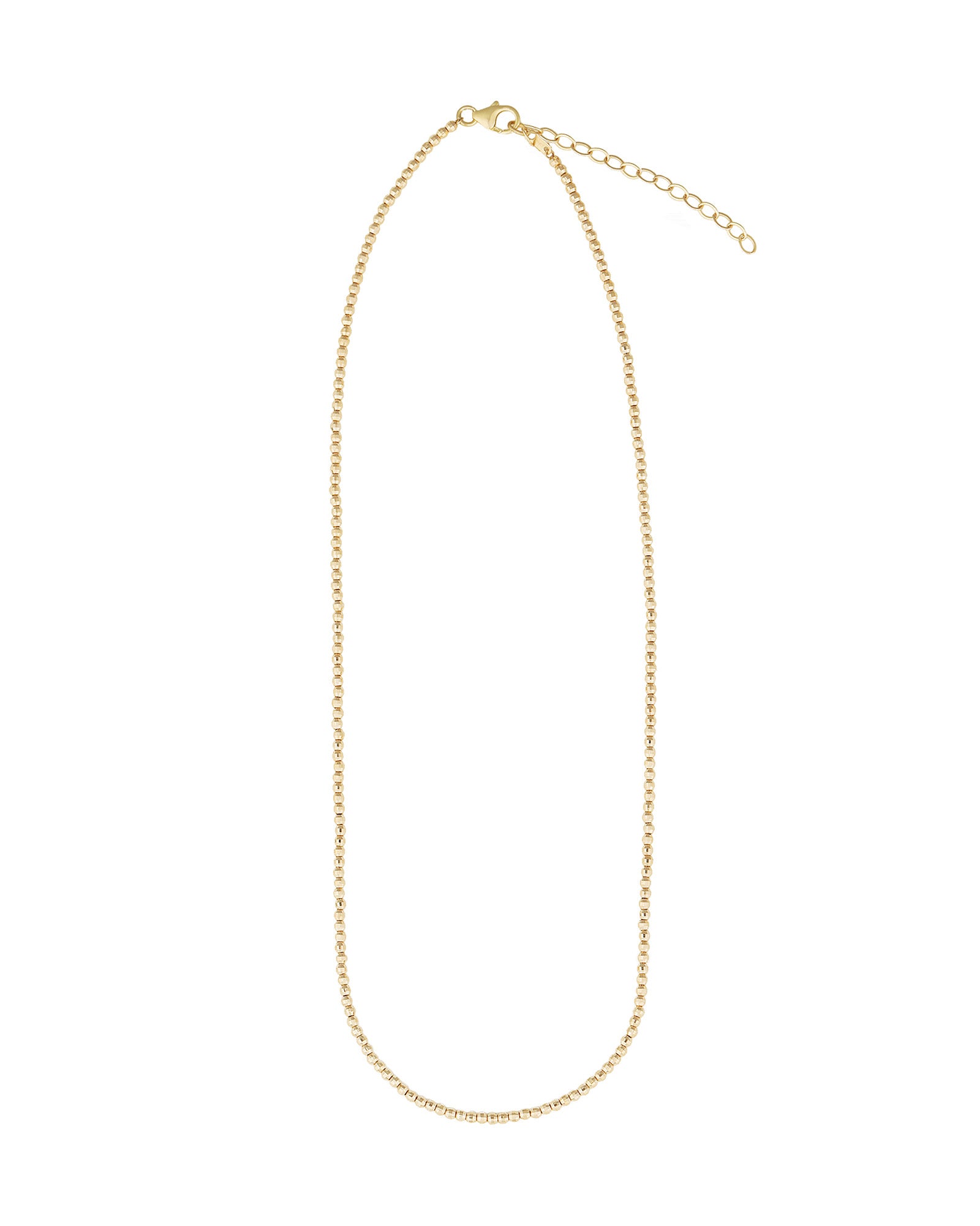 Goldhive-Faceted Beaded Necklace | 2mm-Necklaces-Blue Ruby Jewellery-Vancouver Canada