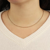 Goldhive-Faceted Beaded Necklace | 2mm-Necklaces-Blue Ruby Jewellery-Vancouver Canada